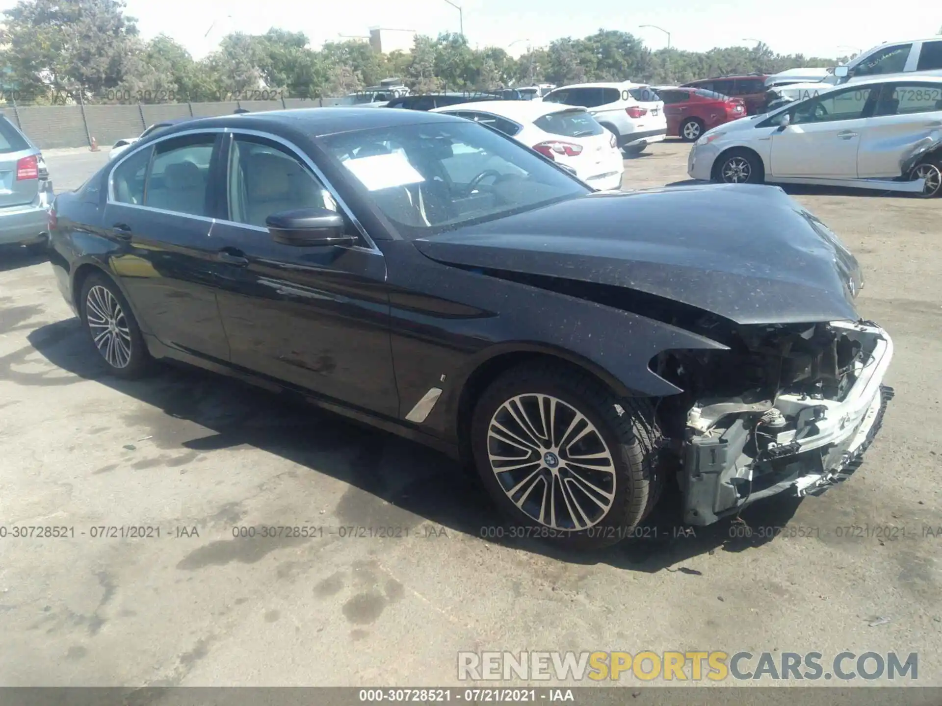 1 Photograph of a damaged car WBAJA9C54KB253842 BMW 5 SERIES 2019