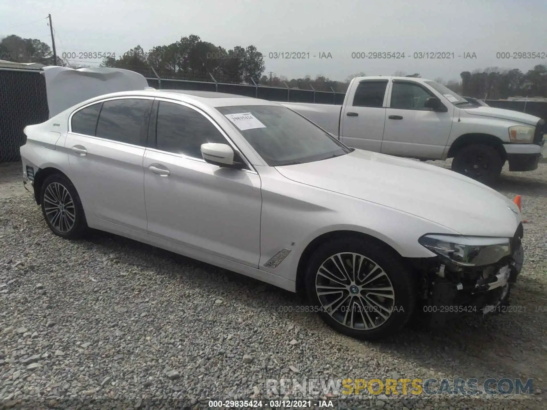 1 Photograph of a damaged car WBAJA9C54KB393874 BMW 5 SERIES 2019