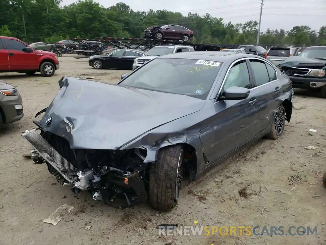 2 Photograph of a damaged car WBAJA9C55KB391714 BMW 5 SERIES 2019