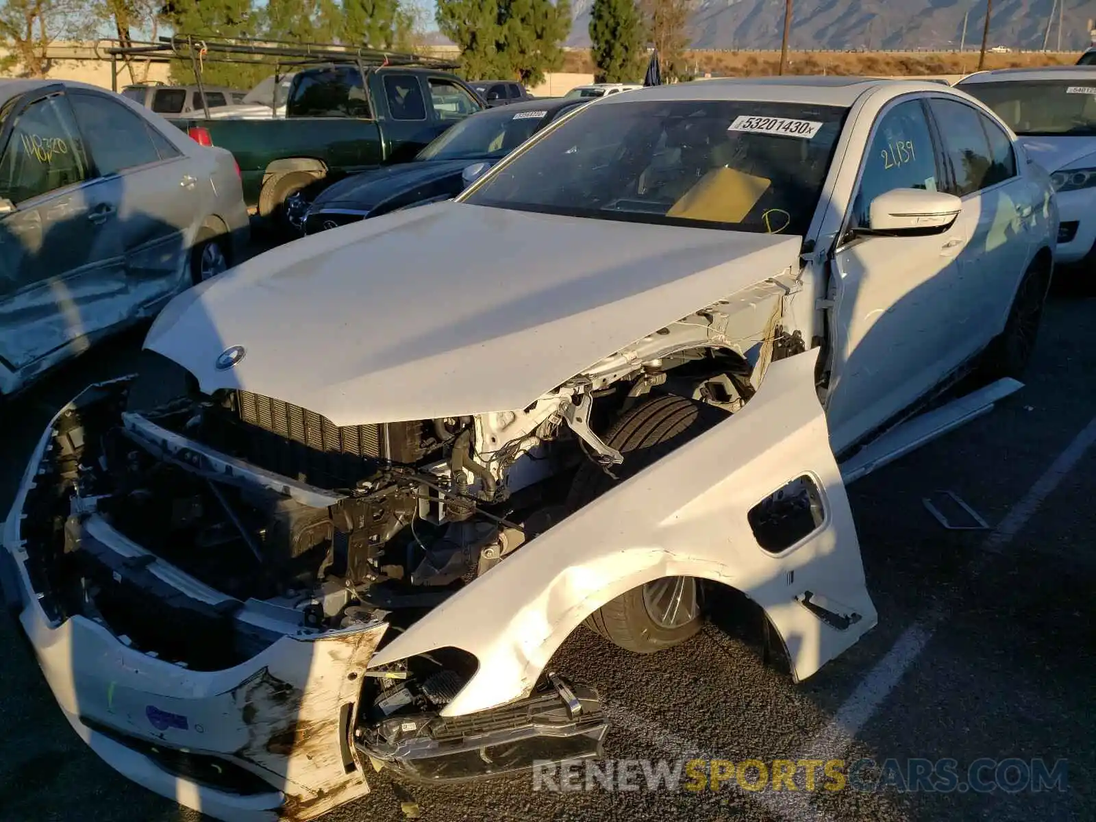 2 Photograph of a damaged car WBAJA9C55KB392460 BMW 5 SERIES 2019