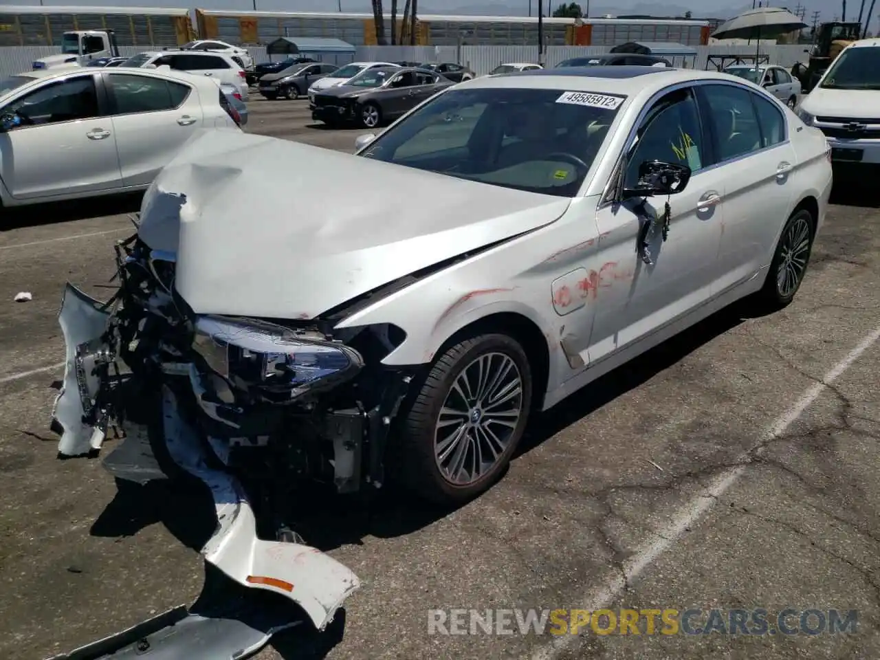 2 Photograph of a damaged car WBAJA9C55KB392958 BMW 5 SERIES 2019