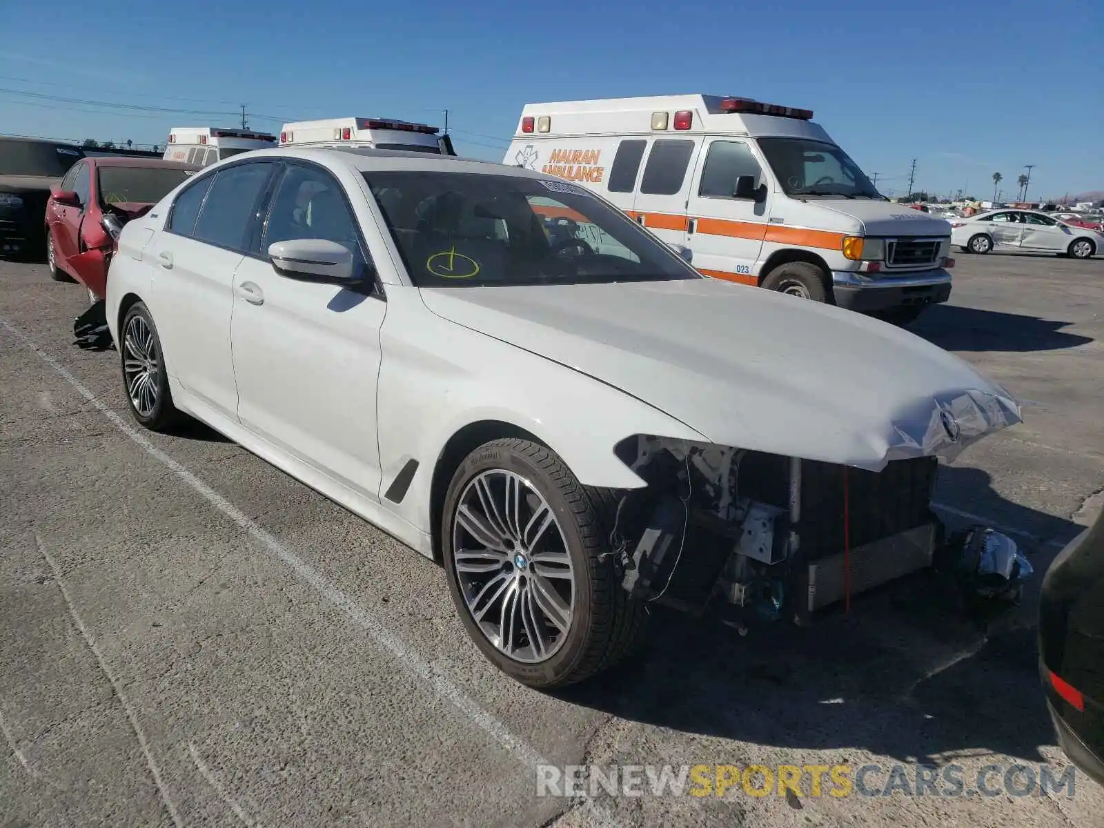 1 Photograph of a damaged car WBAJA9C55KB399649 BMW 5 SERIES 2019