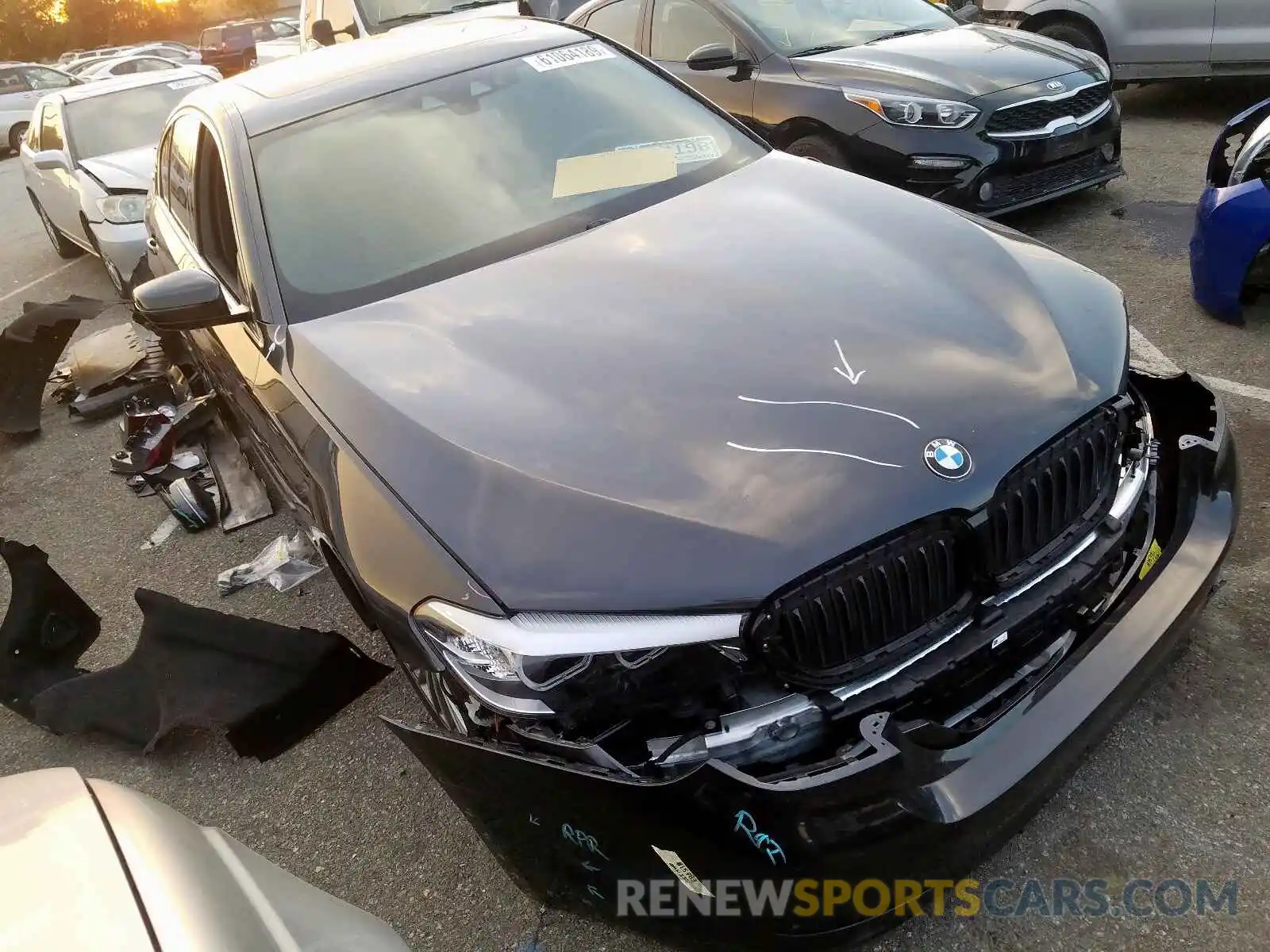 1 Photograph of a damaged car WBAJA9C57KB253673 BMW 5 SERIES 2019