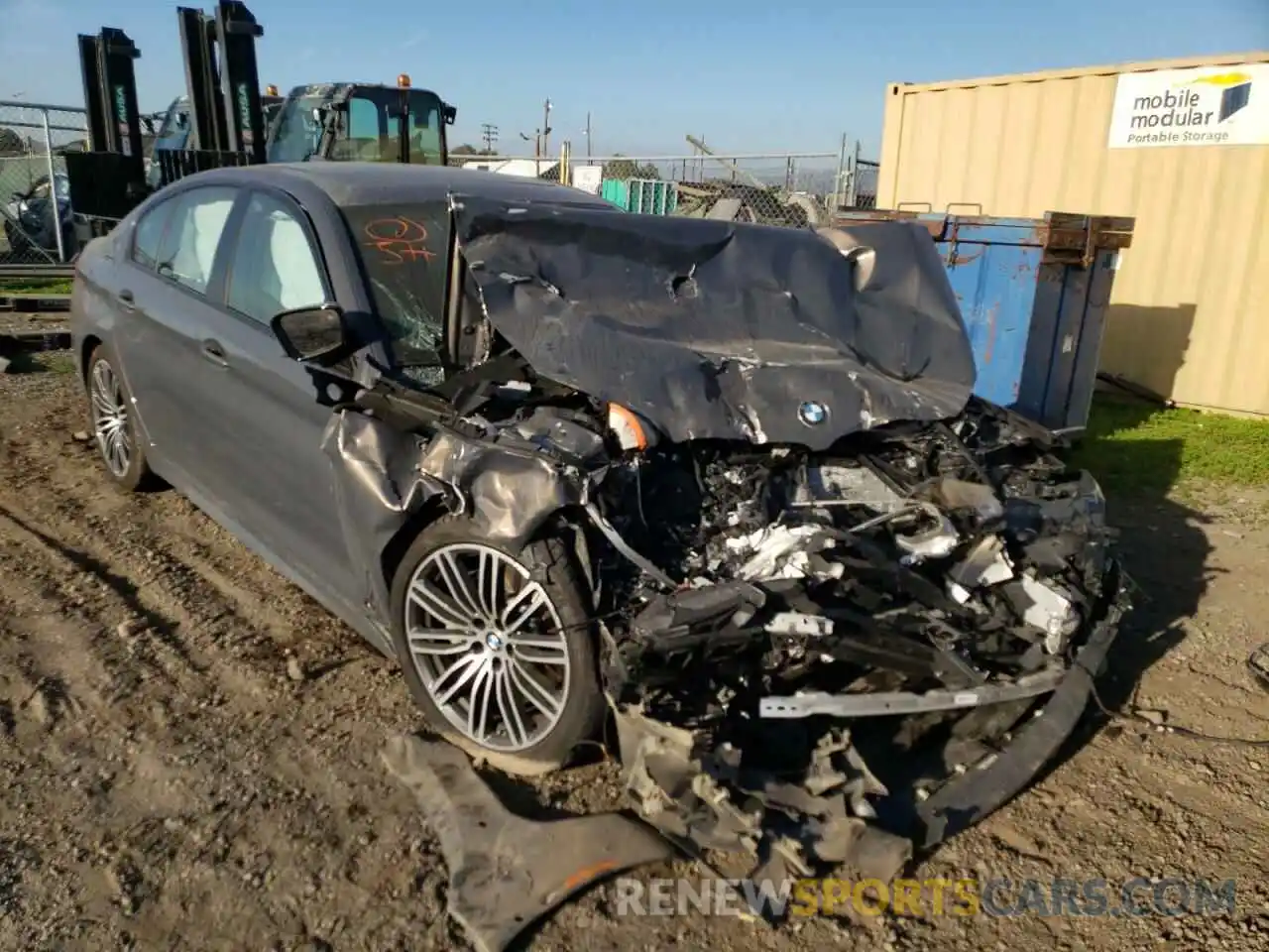 1 Photograph of a damaged car WBAJA9C57KB393464 BMW 5 SERIES 2019