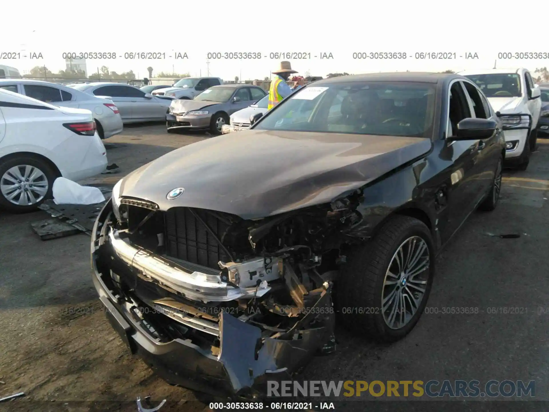 6 Photograph of a damaged car WBAJA9C58KB399404 BMW 5 SERIES 2019