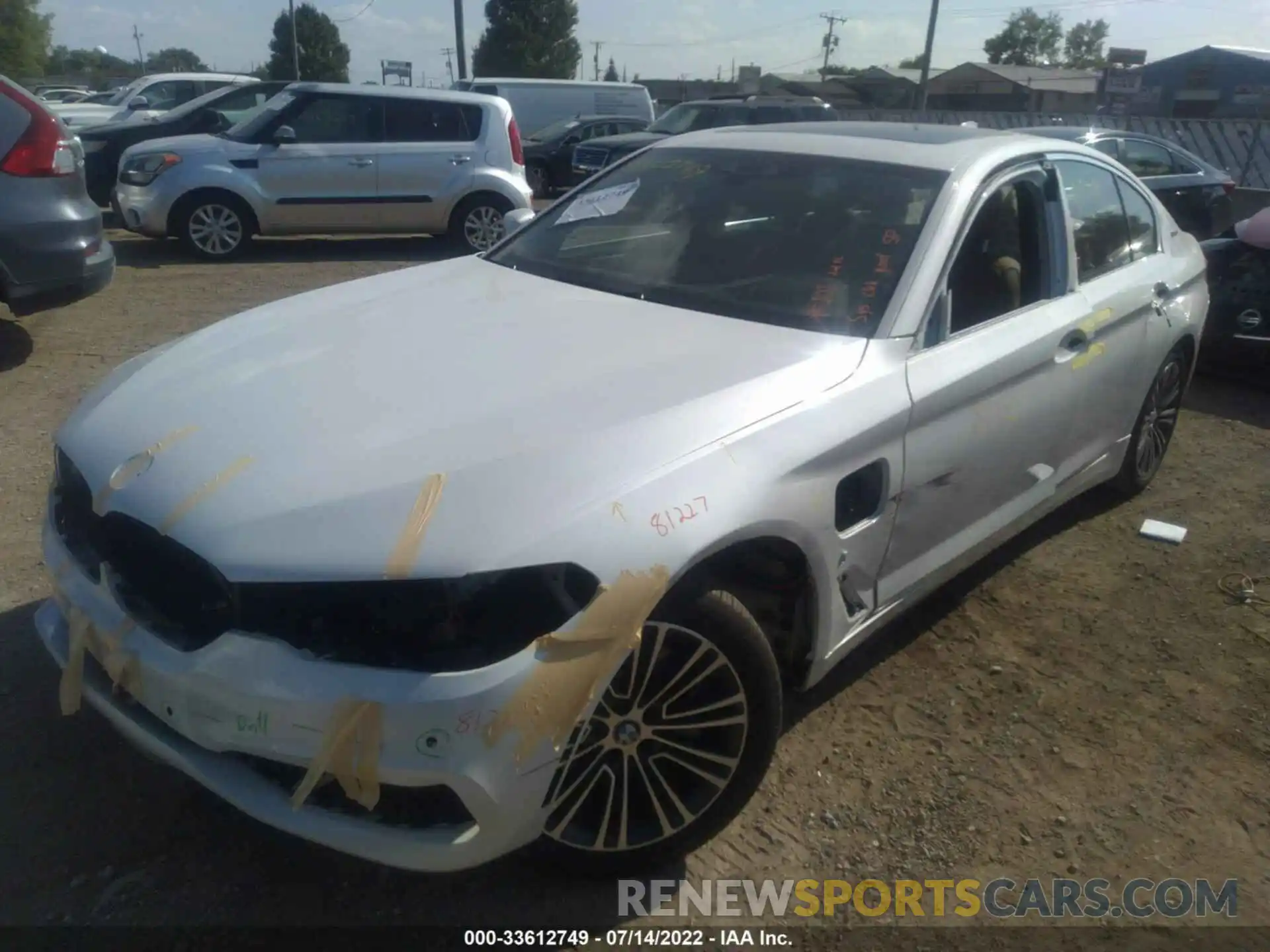 2 Photograph of a damaged car WBAJB1C50KB376293 BMW 5 SERIES 2019