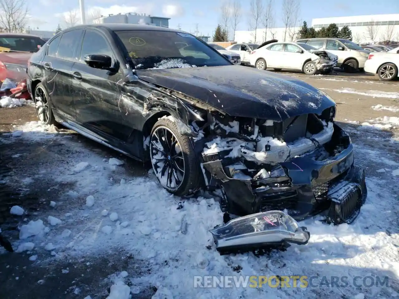 1 Photograph of a damaged car WBAJB1C51KG623534 BMW 5 SERIES 2019