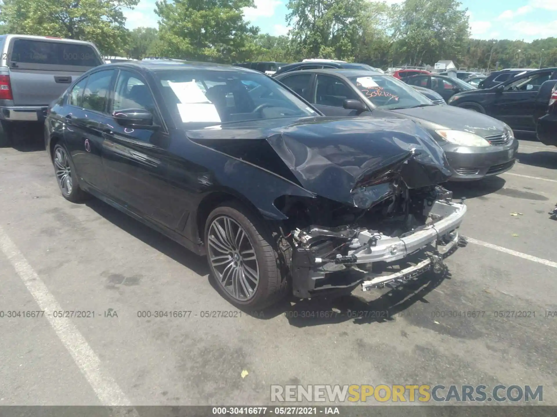 1 Photograph of a damaged car WBAJB1C52KB375274 BMW 5 SERIES 2019