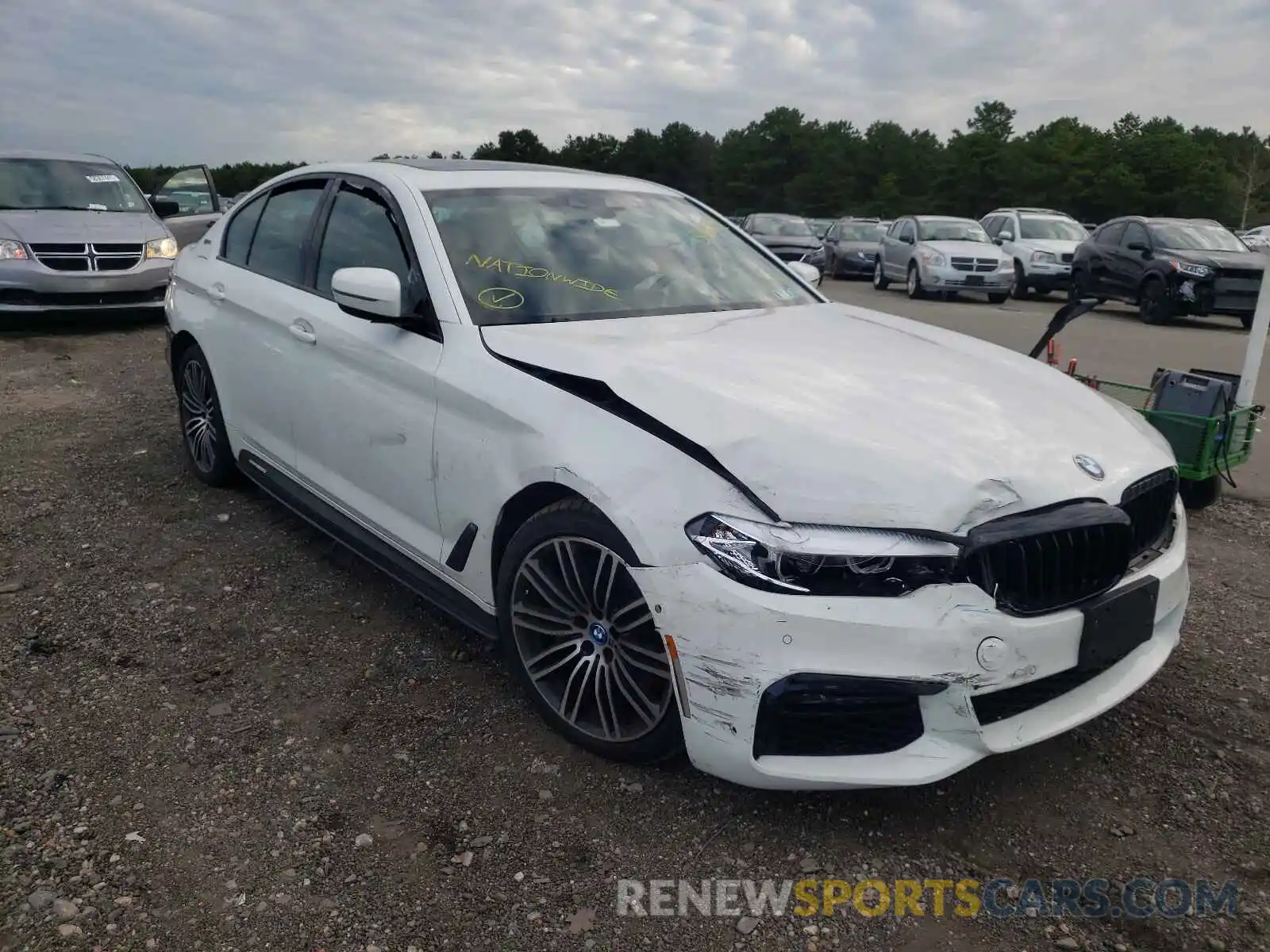 1 Photograph of a damaged car WBAJB1C53KB375977 BMW 5 SERIES 2019