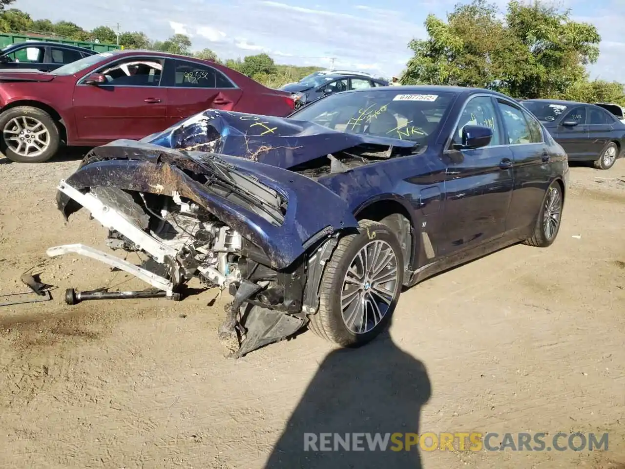 2 Photograph of a damaged car WBAJB1C55KB375477 BMW 5 SERIES 2019