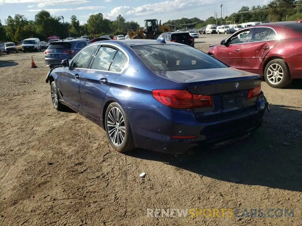 3 Photograph of a damaged car WBAJB1C55KB375477 BMW 5 SERIES 2019