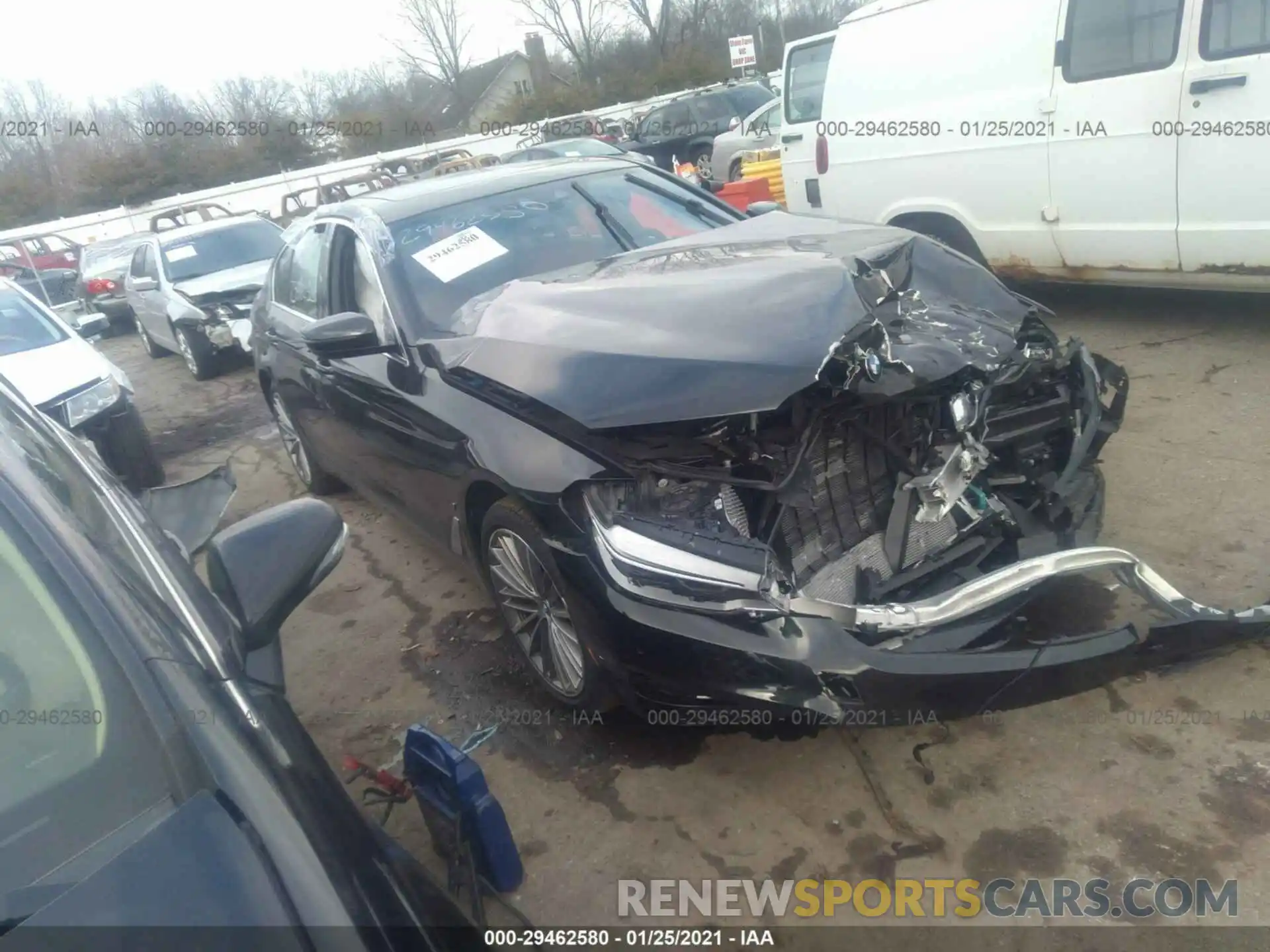 1 Photograph of a damaged car WBAJB1C57KB375674 BMW 5 SERIES 2019