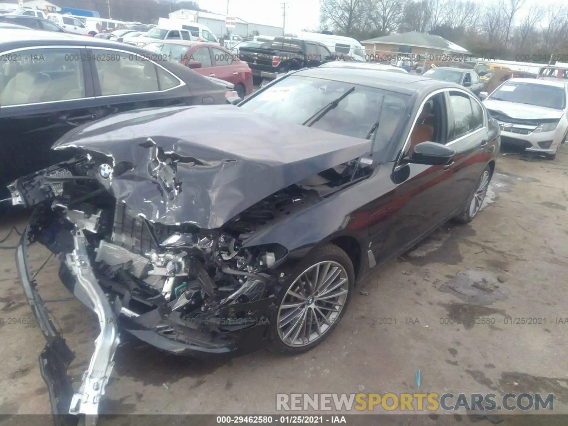 2 Photograph of a damaged car WBAJB1C57KB375674 BMW 5 SERIES 2019
