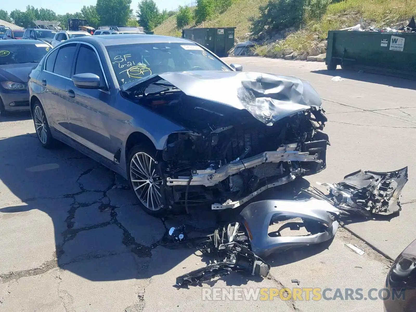 1 Photograph of a damaged car WBAJB1C59KB376065 BMW 5 SERIES 2019