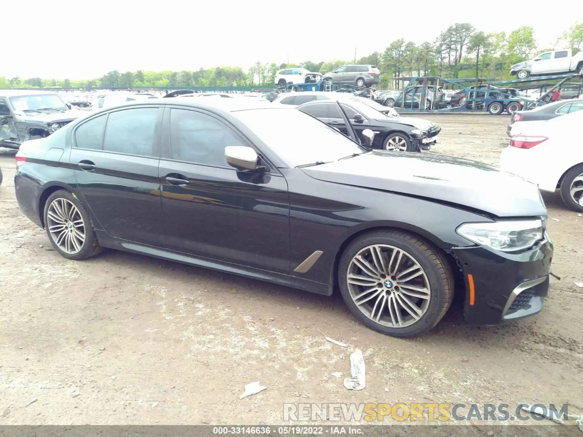 1 Photograph of a damaged car WBAJB9C55KB464724 BMW 5 SERIES 2019