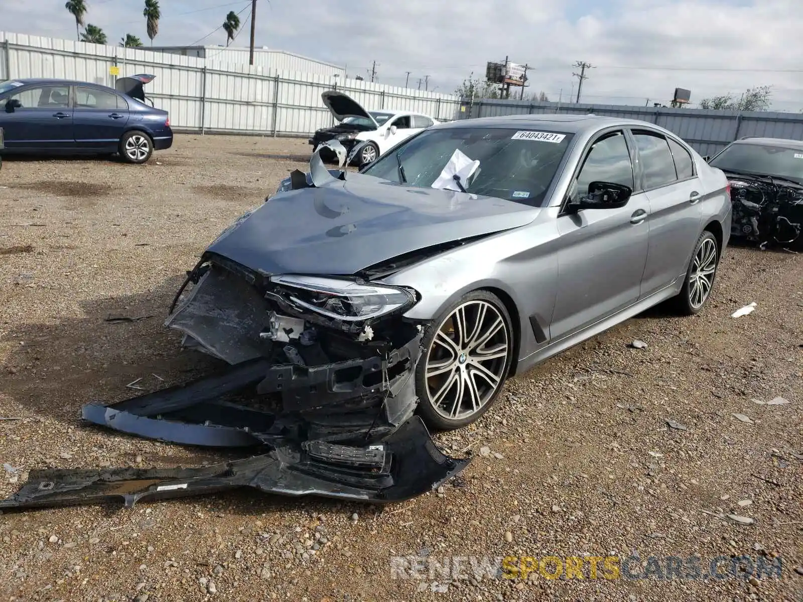 2 Photograph of a damaged car WBAJE5C50KWW14120 BMW 5 SERIES 2019