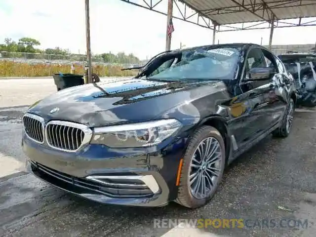 2 Фотография поврежденного автомобиля WBAJE5C50KWW22203 BMW 5 SERIES 2019