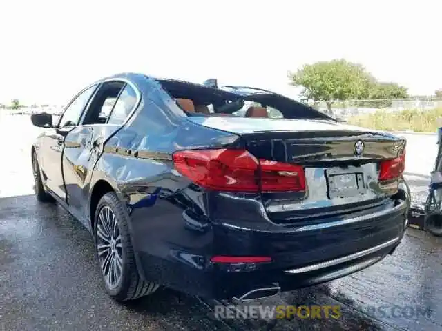 3 Photograph of a damaged car WBAJE5C50KWW22203 BMW 5 SERIES 2019