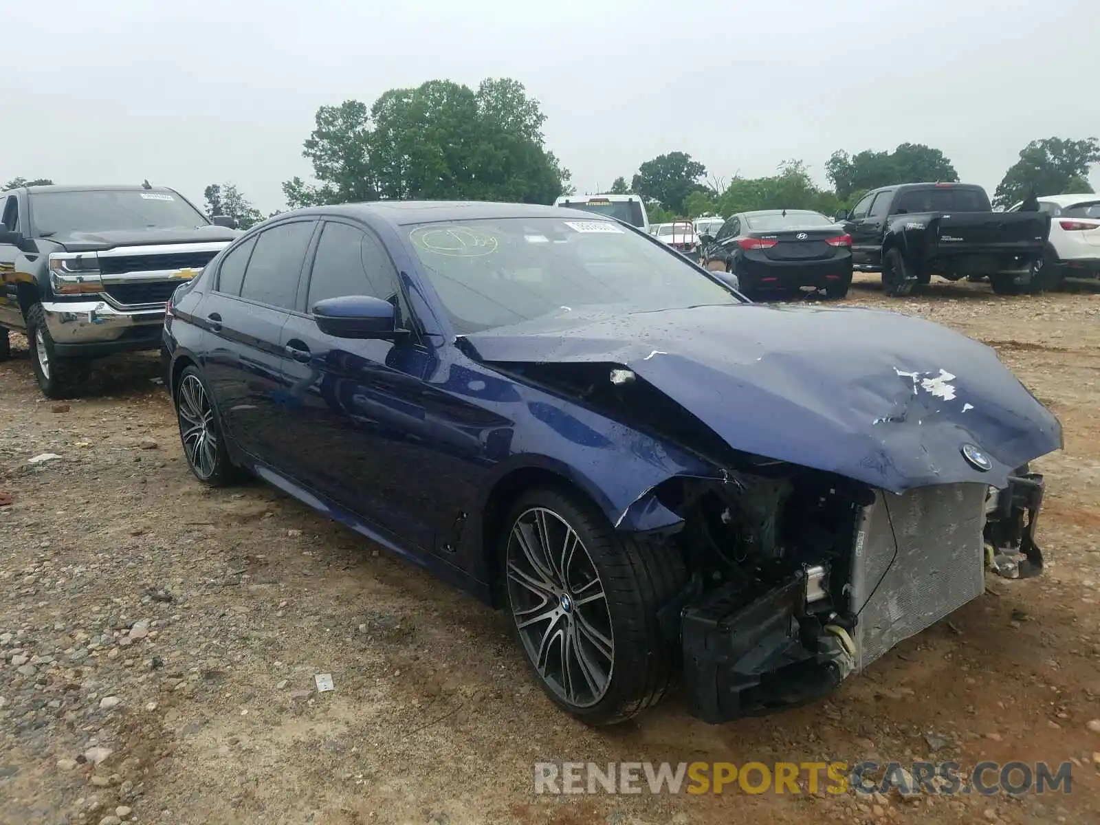 1 Photograph of a damaged car WBAJE5C50KWW33895 BMW 5 SERIES 2019