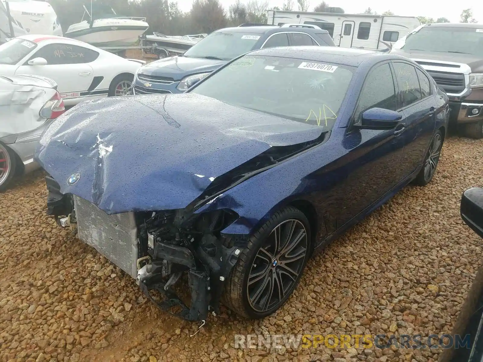 2 Photograph of a damaged car WBAJE5C50KWW33895 BMW 5 SERIES 2019