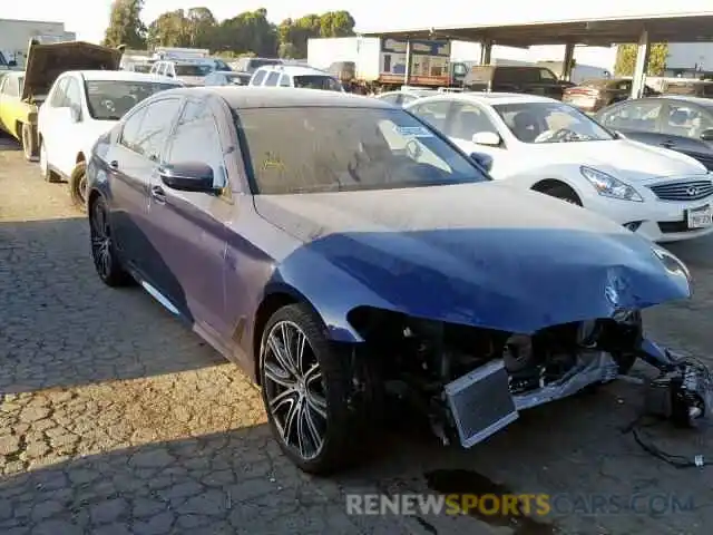 1 Фотография поврежденного автомобиля WBAJE5C51KWW10092 BMW 5 SERIES 2019