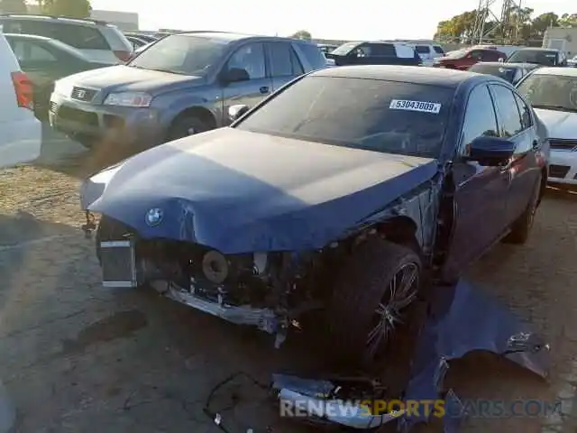 2 Фотография поврежденного автомобиля WBAJE5C51KWW10092 BMW 5 SERIES 2019