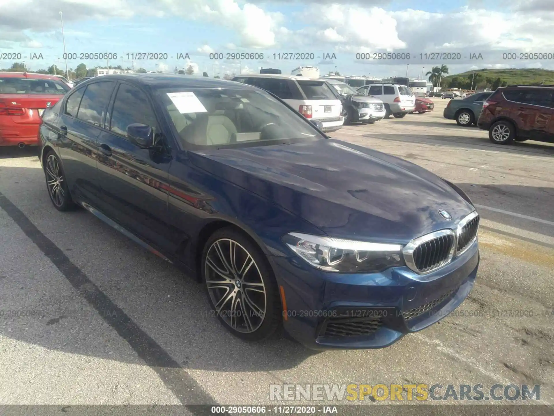 1 Photograph of a damaged car WBAJE5C51KWW27846 BMW 5 SERIES 2019