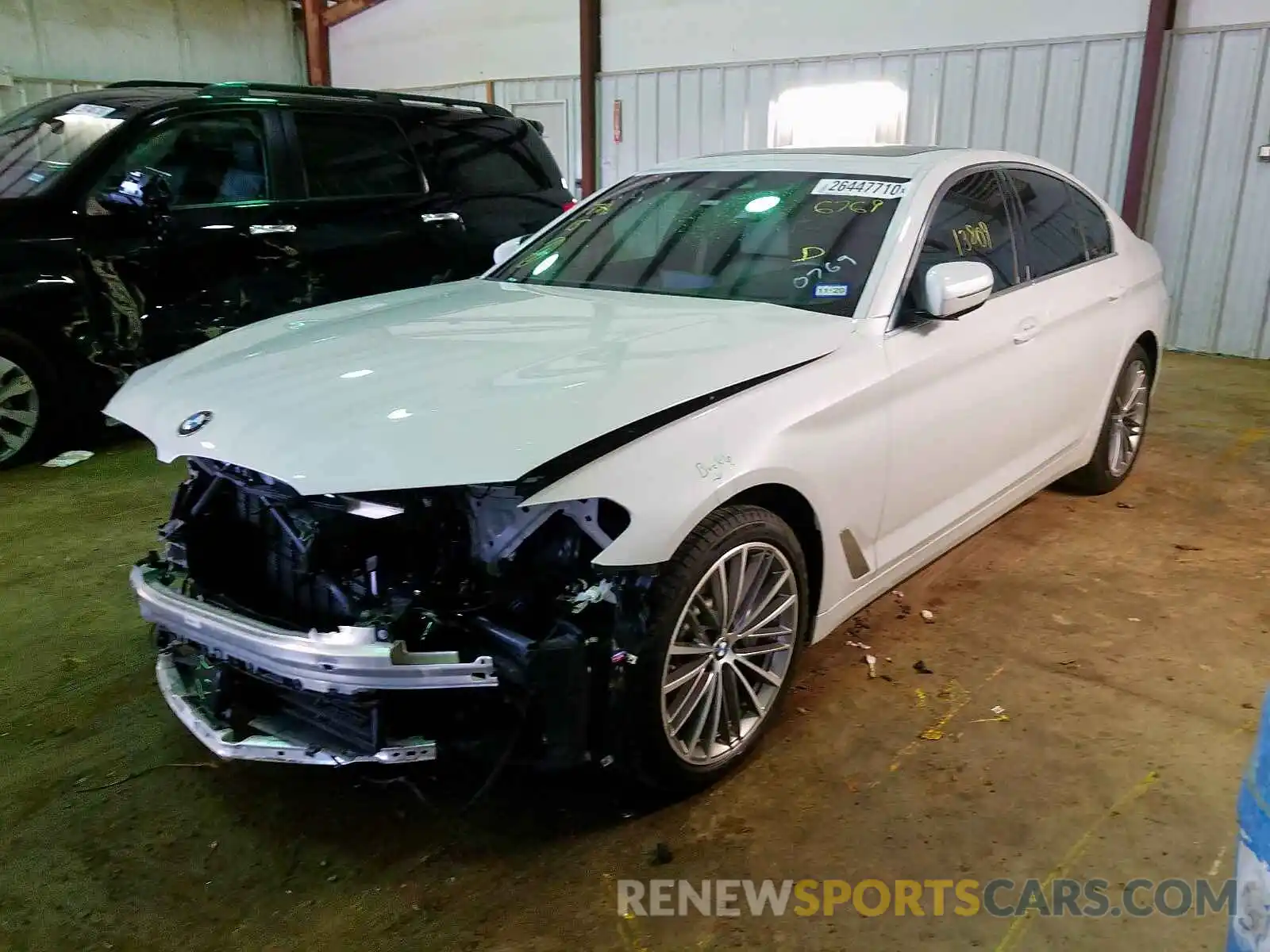 2 Photograph of a damaged car WBAJE5C53KWW06769 BMW 5 SERIES 2019