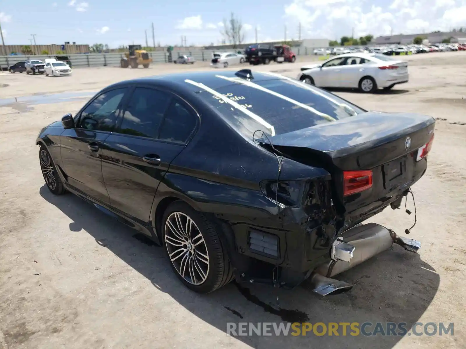 3 Photograph of a damaged car WBAJE5C53KWW11986 BMW 5 SERIES 2019