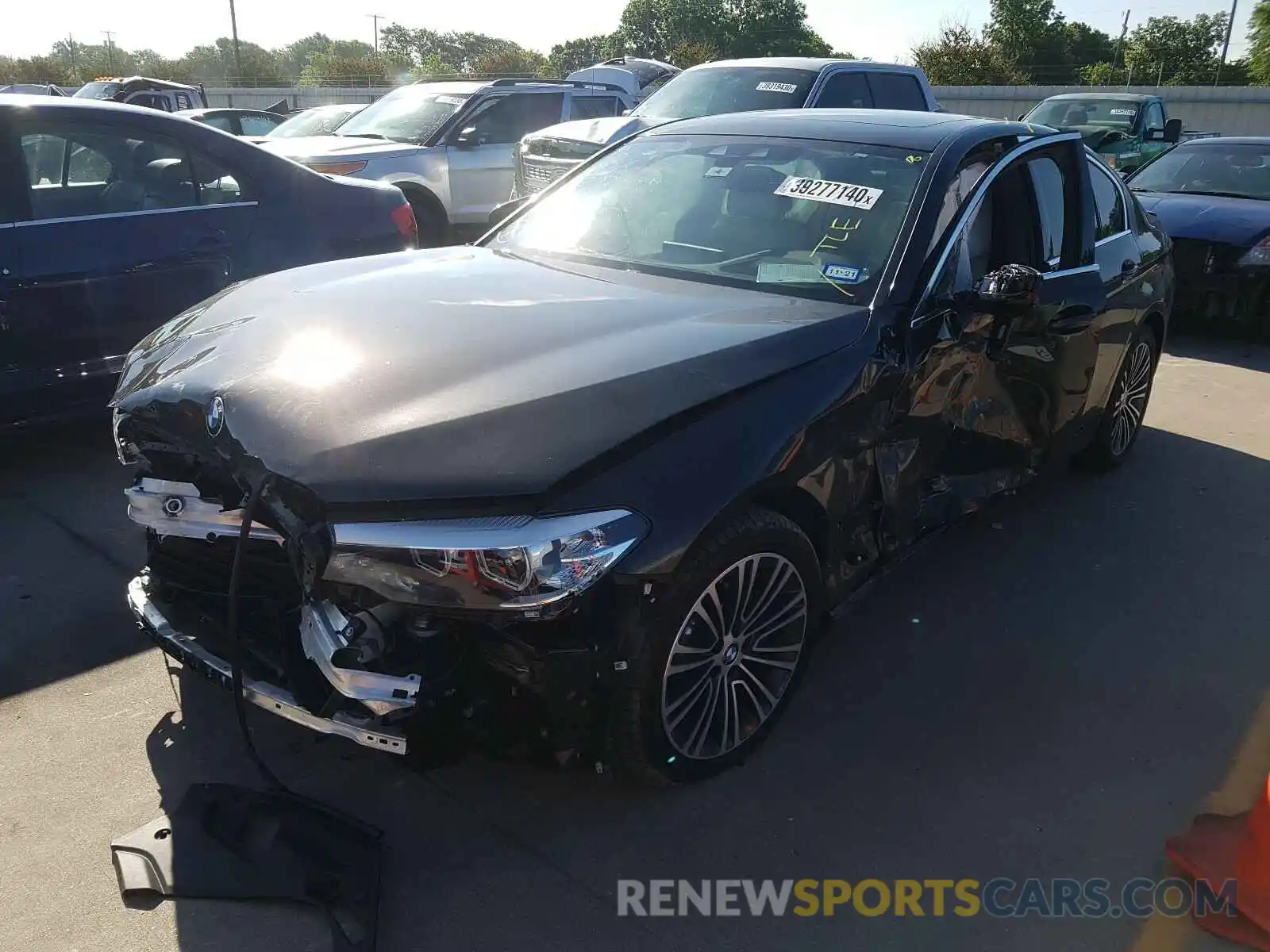 2 Photograph of a damaged car WBAJE5C54KWW07574 BMW 5 SERIES 2019