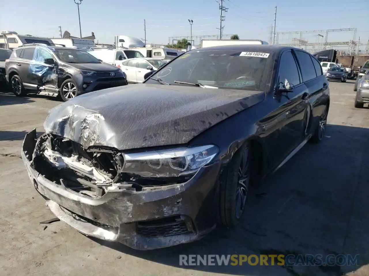 2 Photograph of a damaged car WBAJE5C54KWW11463 BMW 5 SERIES 2019