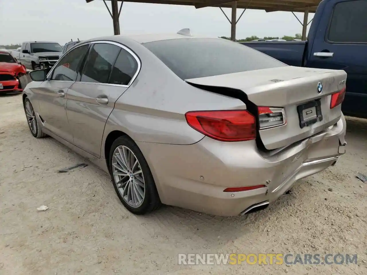 3 Photograph of a damaged car WBAJE5C54KWW16596 BMW 5 SERIES 2019