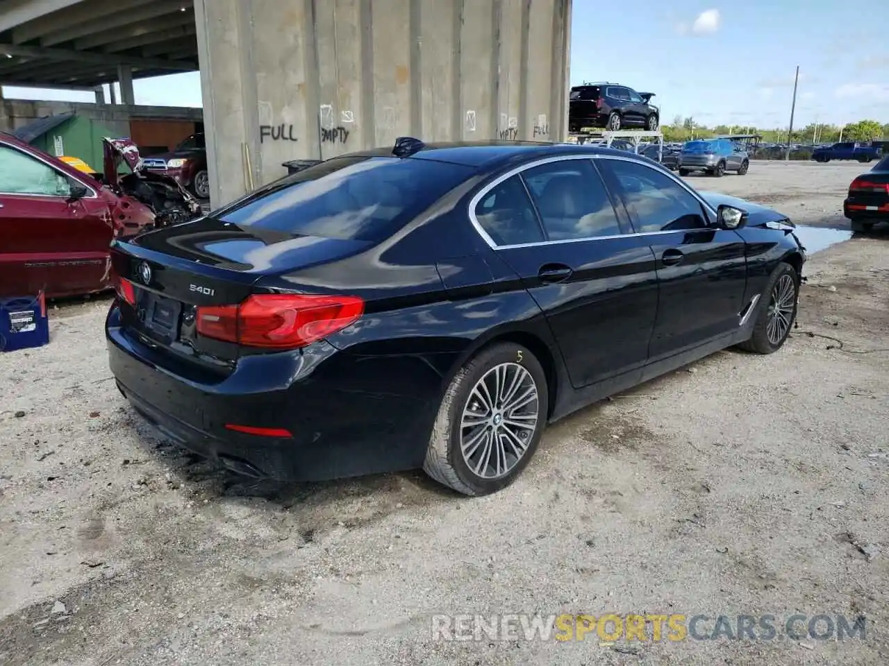 4 Photograph of a damaged car WBAJE5C55KWA98730 BMW 5 SERIES 2019