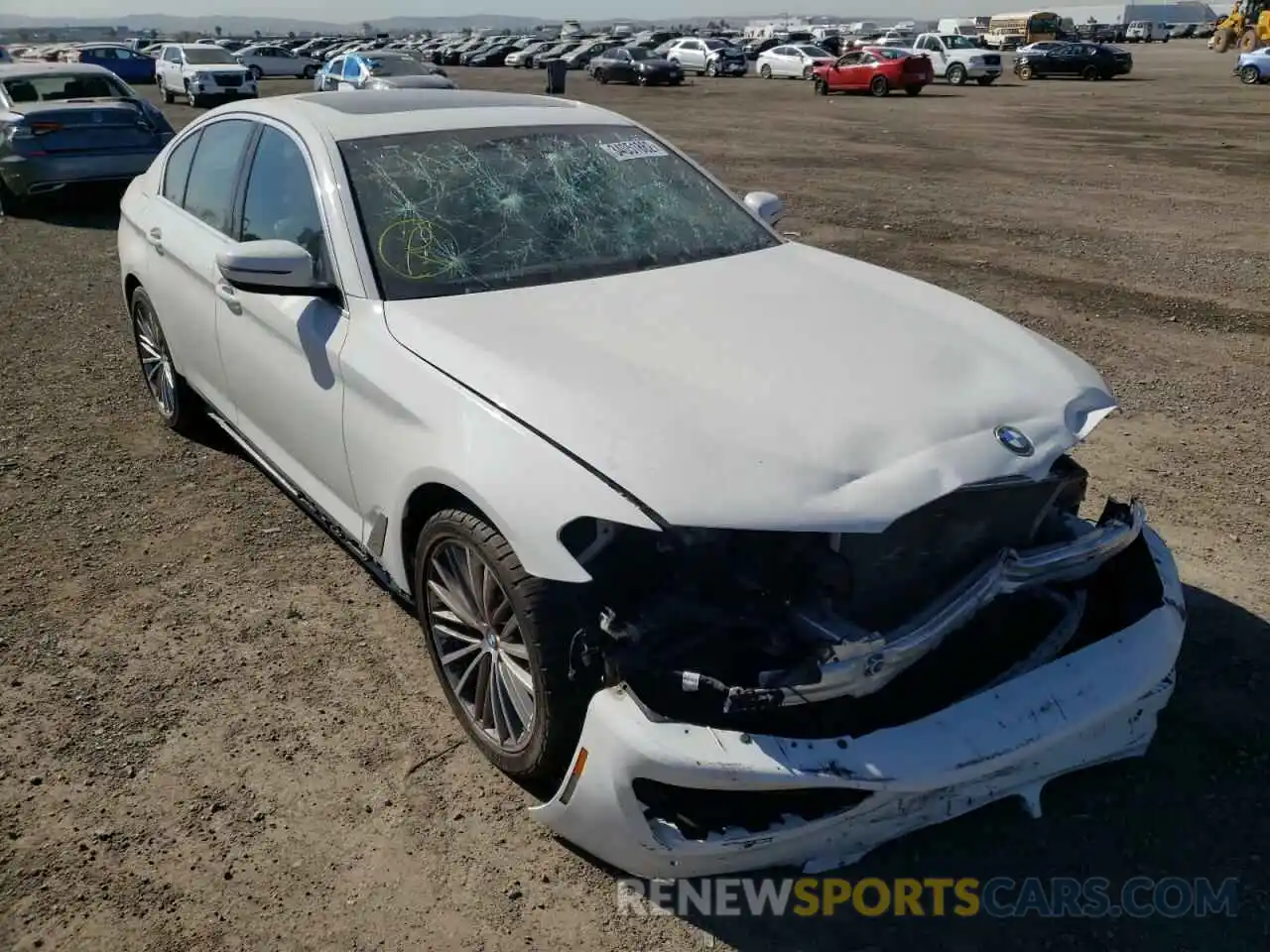 1 Photograph of a damaged car WBAJE5C56KWW11769 BMW 5 SERIES 2019