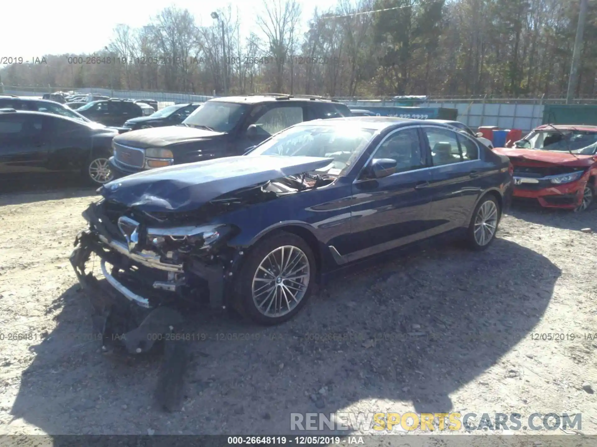 2 Photograph of a damaged car WBAJE5C56KWW14848 BMW 5 SERIES 2019