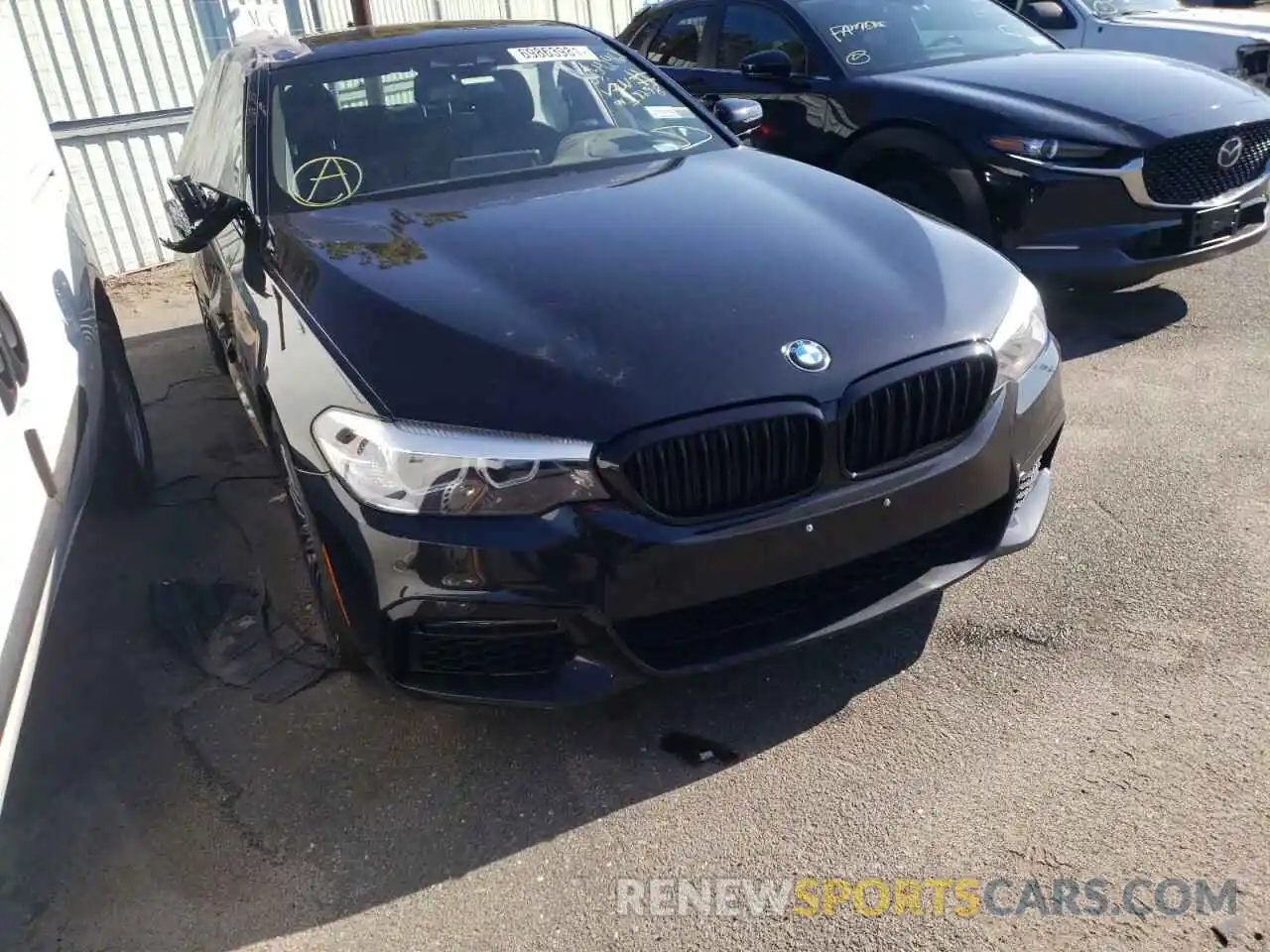 1 Photograph of a damaged car WBAJE5C56KWW18298 BMW 5 SERIES 2019