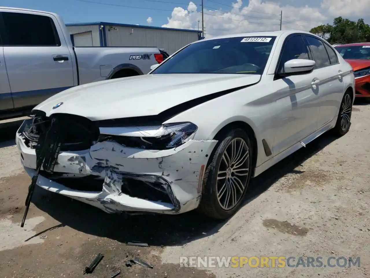 2 Photograph of a damaged car WBAJE5C57KWA98647 BMW 5 SERIES 2019