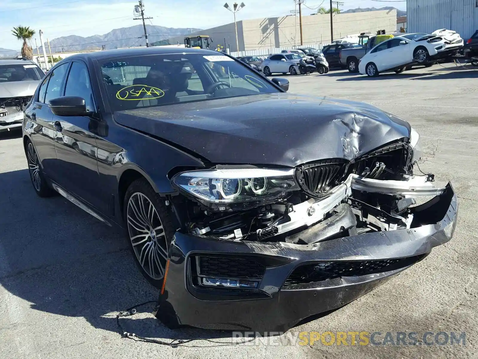 1 Photograph of a damaged car WBAJE5C57KWW11778 BMW 5 SERIES 2019