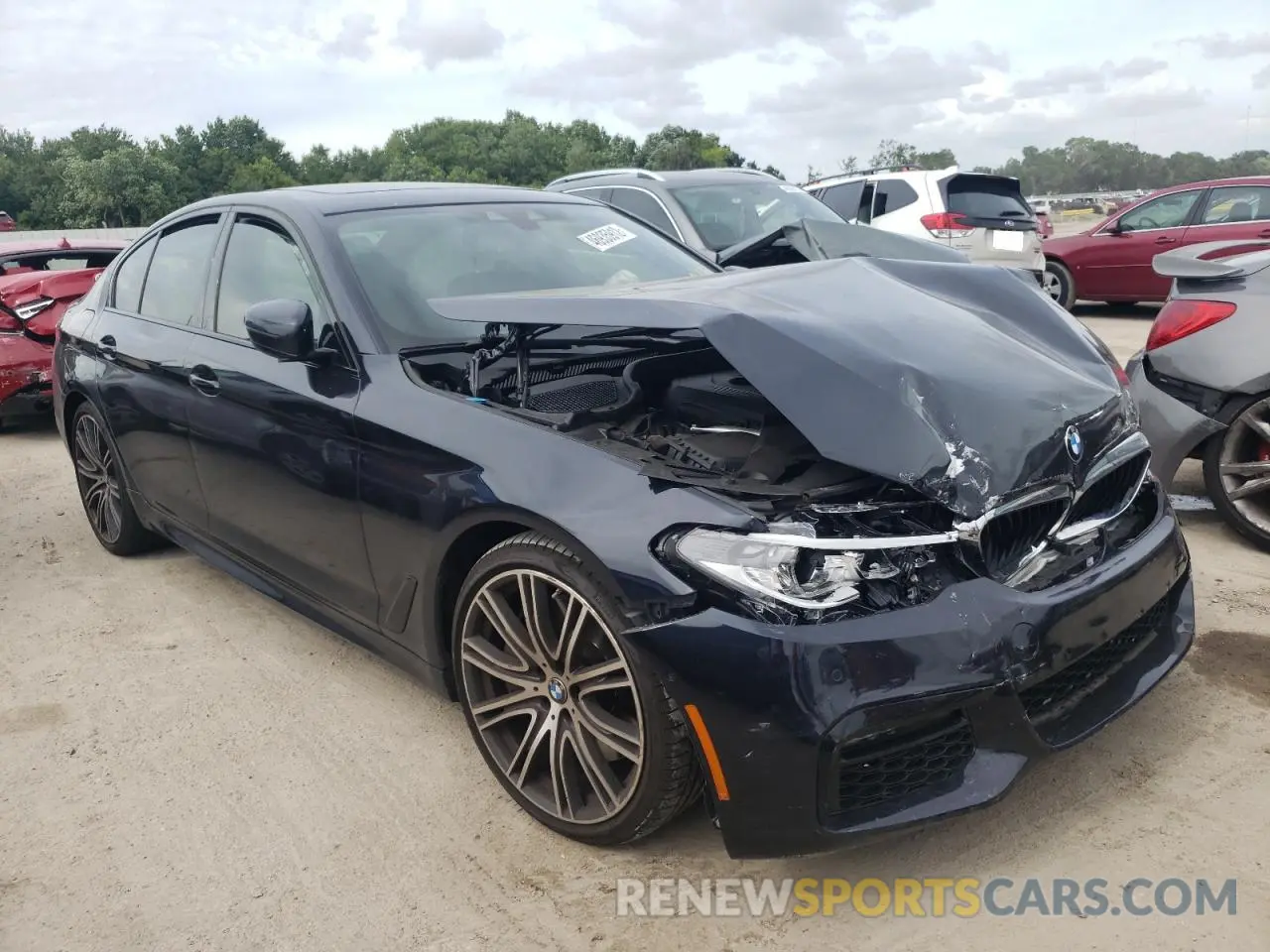 1 Photograph of a damaged car WBAJE5C57KWW36518 BMW 5 SERIES 2019