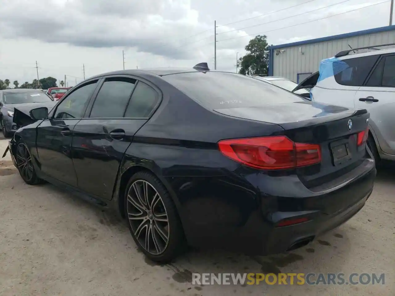 3 Photograph of a damaged car WBAJE5C57KWW36518 BMW 5 SERIES 2019