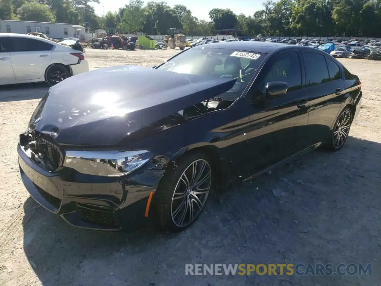 2 Photograph of a damaged car WBAJE5C59KWE66309 BMW 5 SERIES 2019