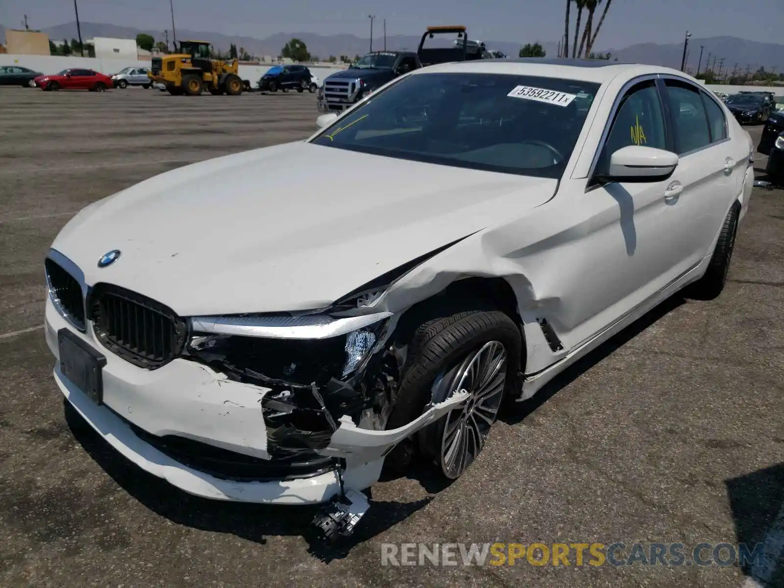 2 Photograph of a damaged car WBAJE5C5XKG919893 BMW 5 SERIES 2019