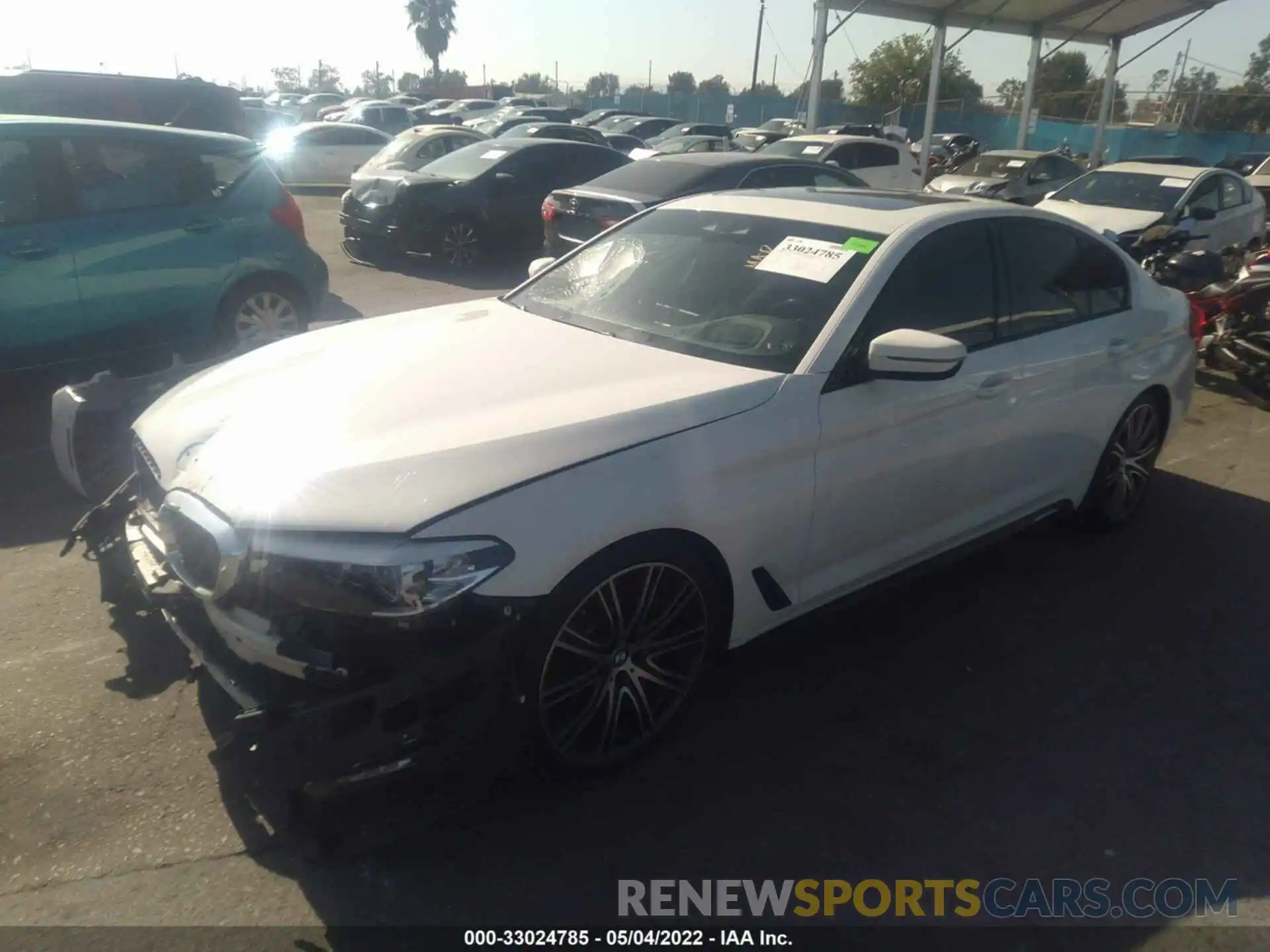 2 Photograph of a damaged car WBAJE5C5XKWW13198 BMW 5 SERIES 2019