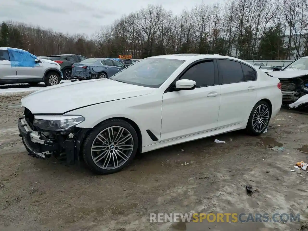 1 Photograph of a damaged car WBAJE7C50KWW12640 BMW 5 SERIES 2019