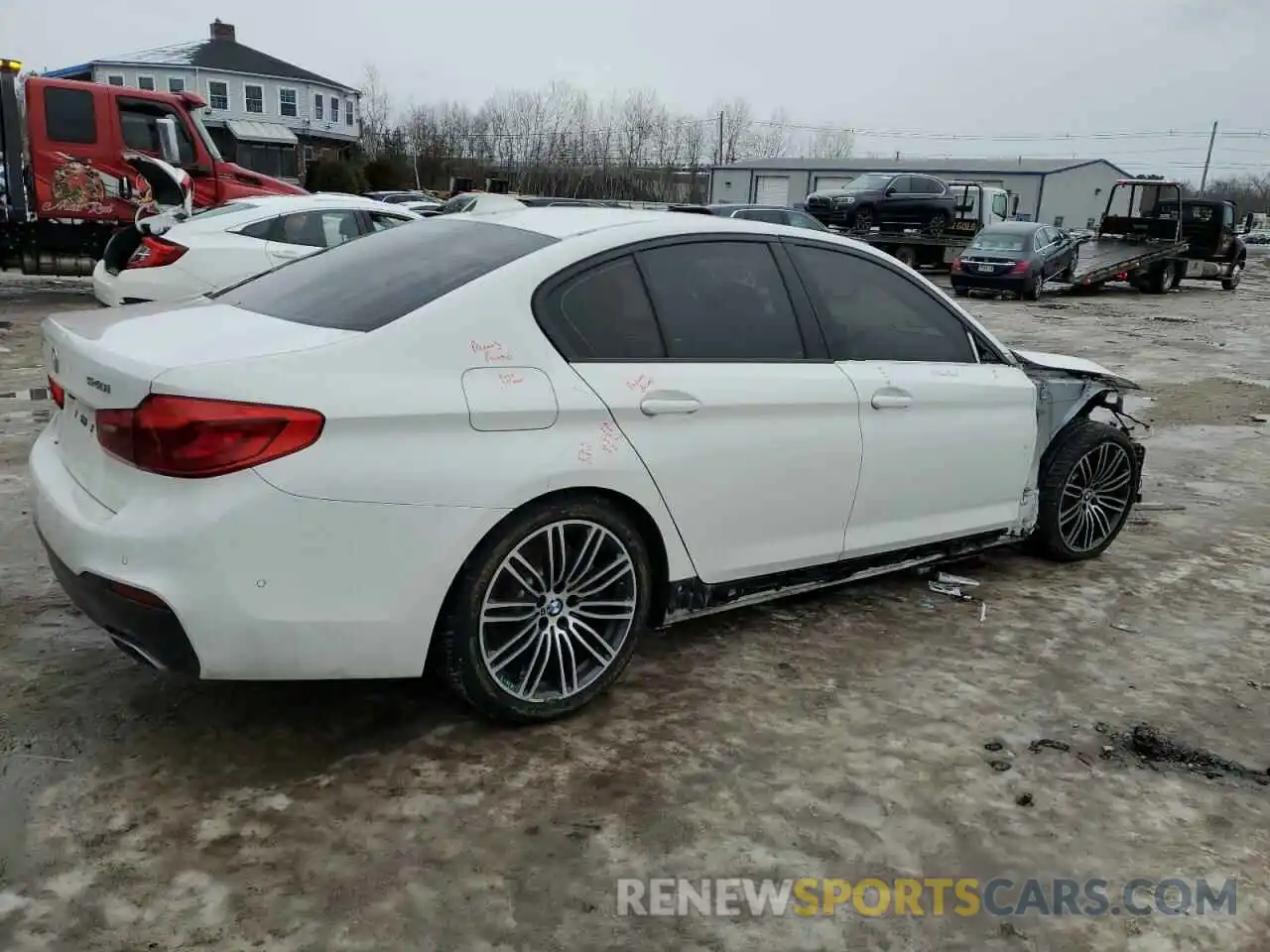 3 Фотография поврежденного автомобиля WBAJE7C50KWW12640 BMW 5 SERIES 2019