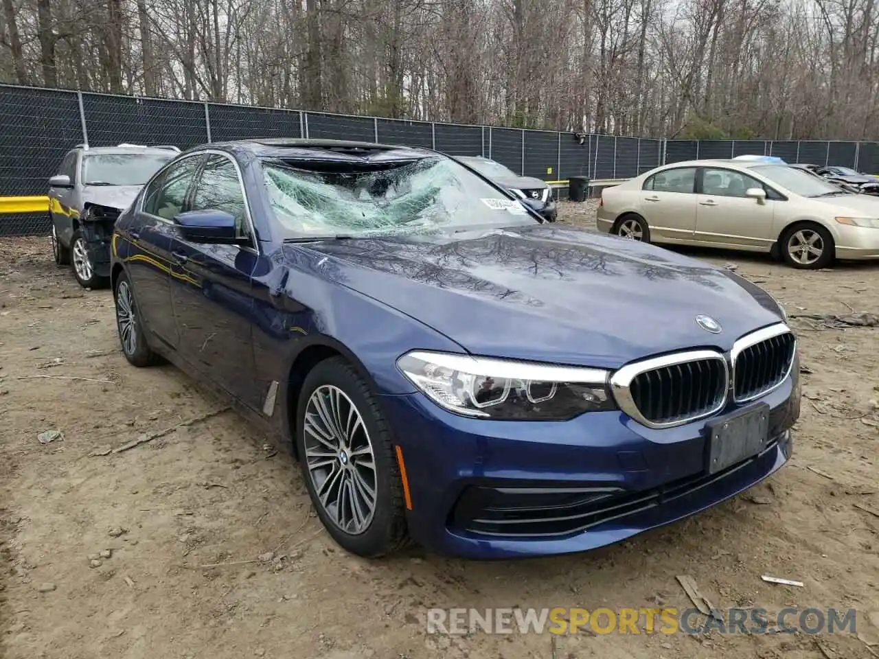 1 Photograph of a damaged car WBAJE7C50KWW14372 BMW 5 SERIES 2019