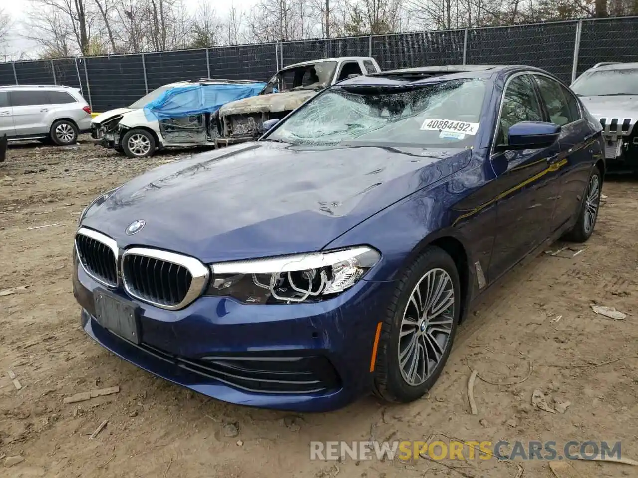 2 Photograph of a damaged car WBAJE7C50KWW14372 BMW 5 SERIES 2019