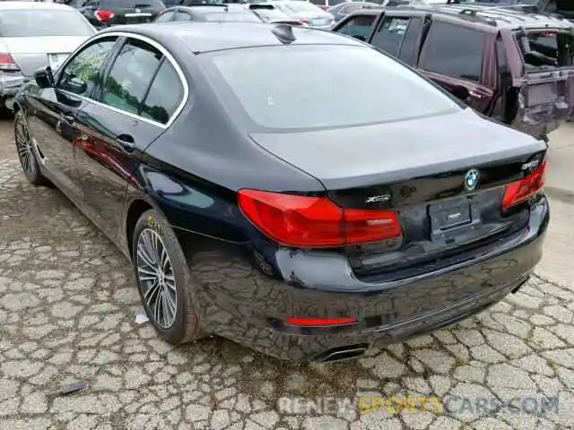 3 Фотография поврежденного автомобиля WBAJE7C51KWD53966 BMW 5 SERIES 2019