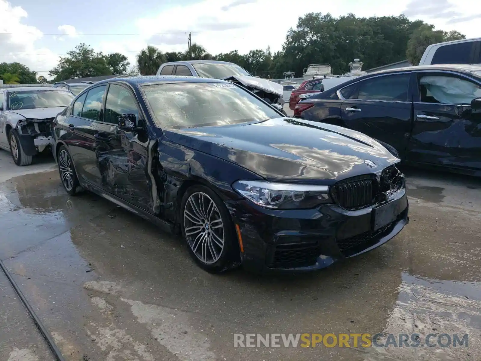 1 Photograph of a damaged car WBAJE7C54KWW08378 BMW 5 SERIES 2019