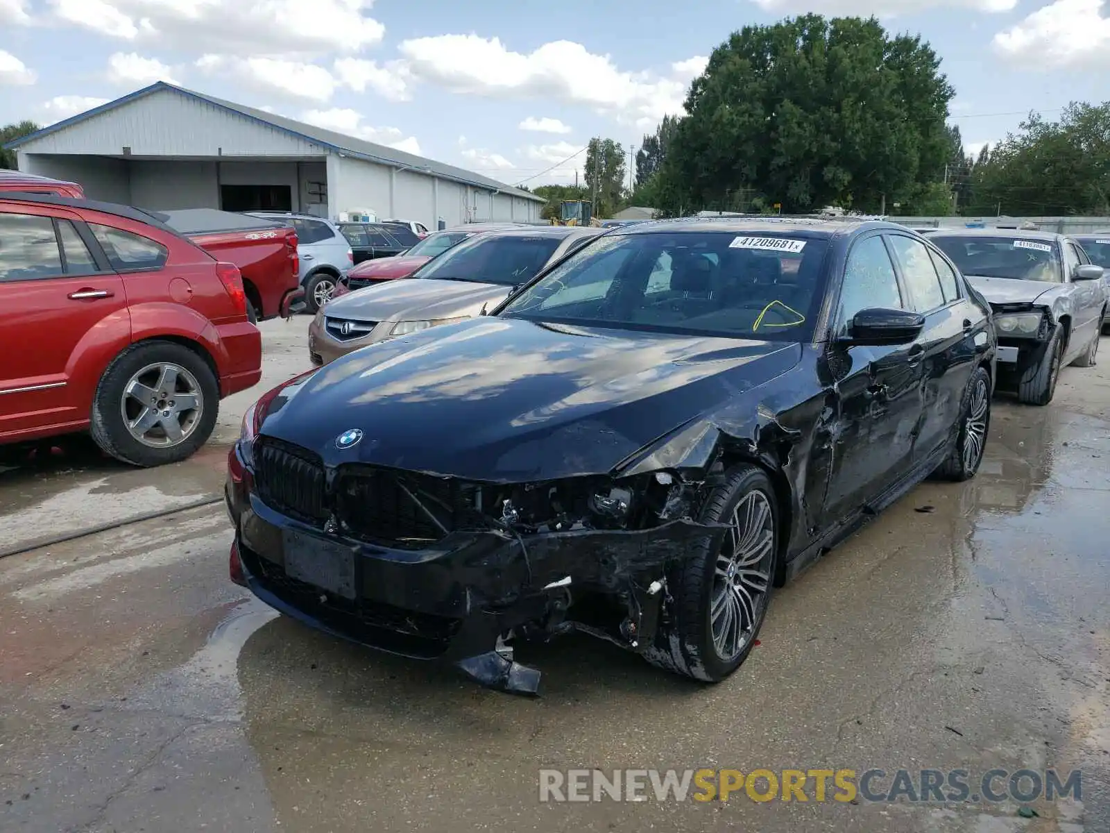 2 Photograph of a damaged car WBAJE7C54KWW08378 BMW 5 SERIES 2019